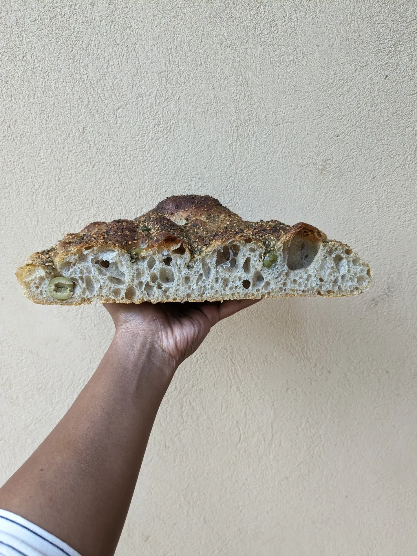 Green Olive & Za'atar Focaccia